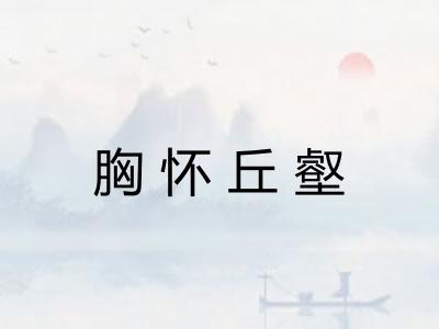 胸怀丘壑