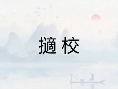 擿校