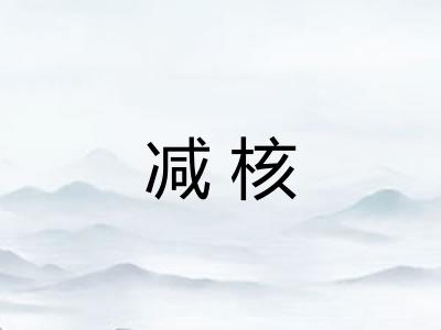 减核