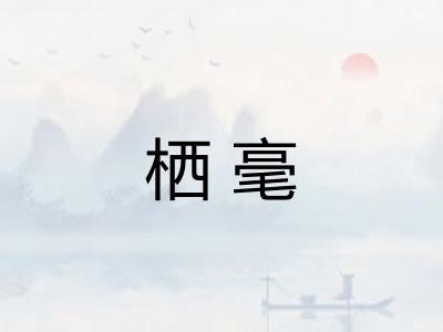 栖毫