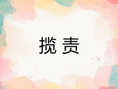 揽责