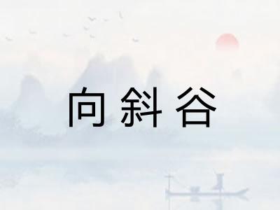 向斜谷