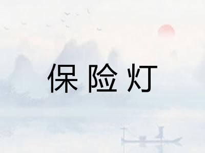 保险灯