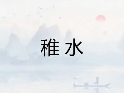 稚水