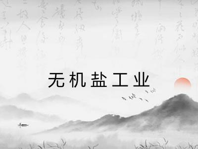 无机盐工业